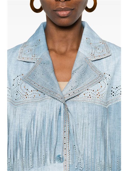 Denim print jacket ERMANNO SCERVINO | D487I312REMYS4217